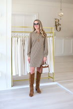 Melanie Knit Houndstooth Dress