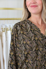 Olive Paisley Blouse