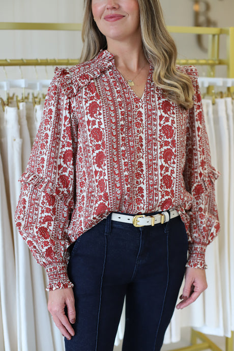 Chloe Top, Rust