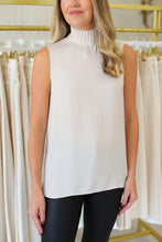 Oyster Mock Neck Tank
