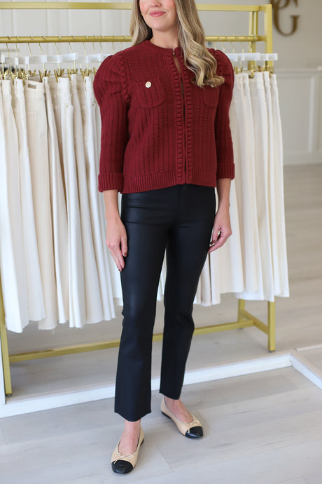 Liza Cotton Blend Knit Jacket