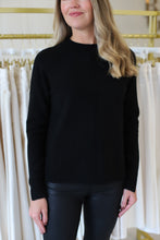 Ribbed Detail Sweater, Black