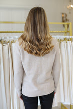 Ribbed Detail Sweater, Heather Oyster