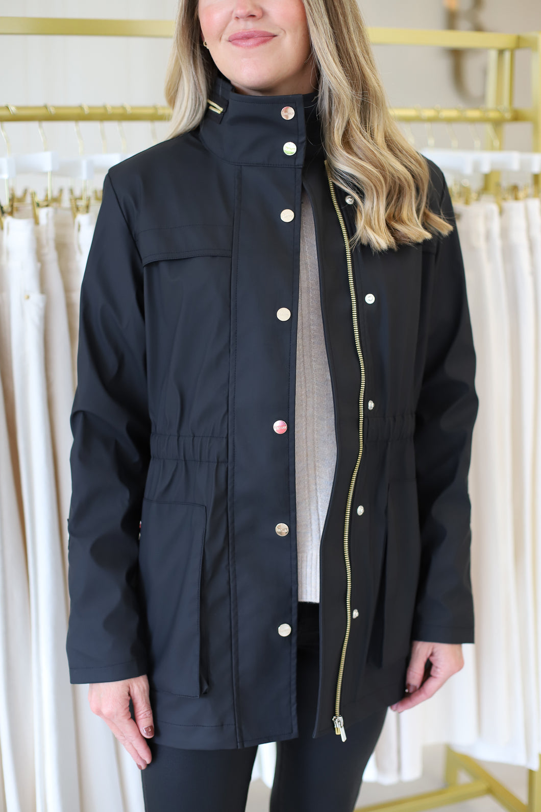 Black Rain Coat