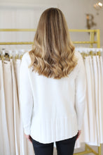 Cowl Neck Knit Sweater, Creme