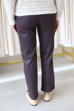 Kennedy High Rise Crop Straight Coated Jean, 28" Inseam