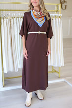 Amanda Throw On Maxi Dress, Brown