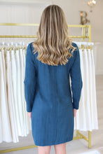 Aurora Round Neck Faux Suede Dress