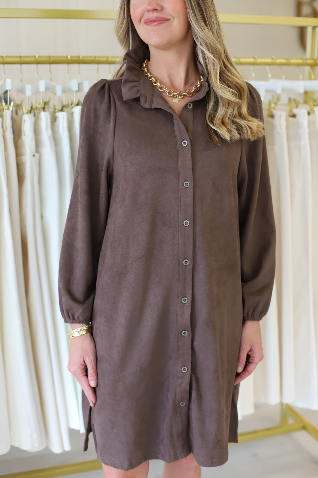 Anthony Faux Suede Dress