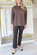 Adi Stretch Faux Suede Top