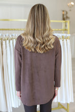 Adi Stretch Faux Suede Top