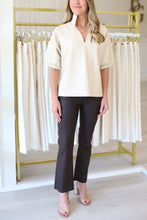 Poppy Top, Sandshell Vegan Leather