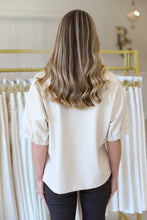 Poppy Top, Sandshell Vegan Leather