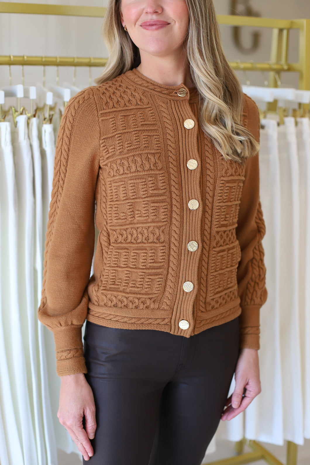 Chloe Cardigan, Brown Sugar