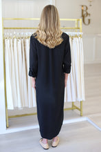 Black Tencel Midi Dress