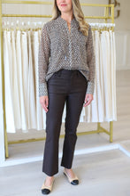 Abstract Dot Falling Chiffon Top