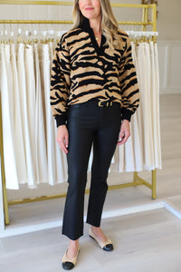 Lolli Sweater, Tiger Jacquard