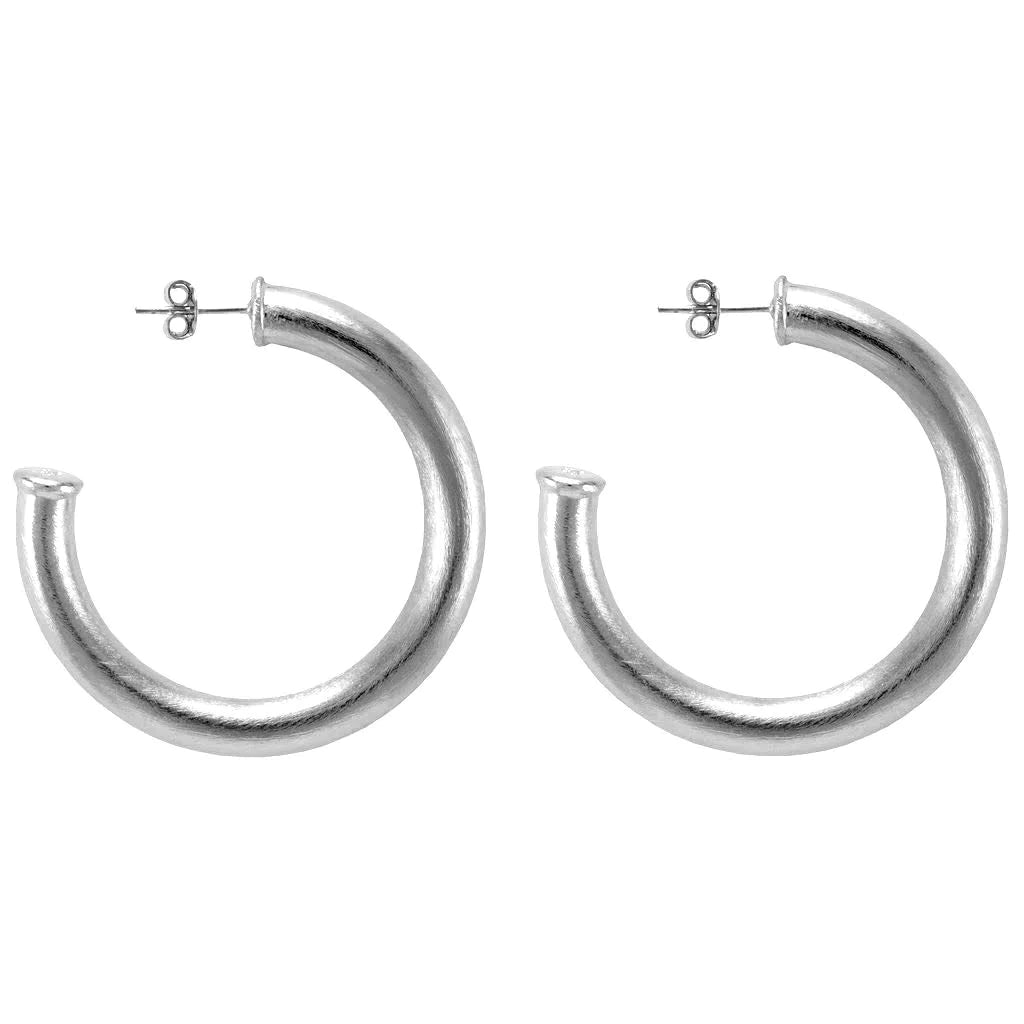 Chantal Hoop, Brushed Silver