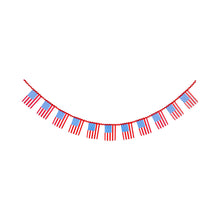 Gingham American Flag Banner