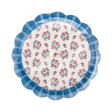 9" Floral Paper Plate Set [Set of 8]