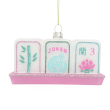 Mahjong Tile Hand-Painted Christmas Ornament