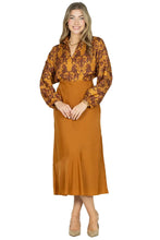 Bias Midi Skirt, Pecan