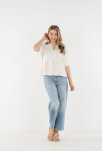 Poppy Top, Beige Bloom