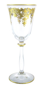 Victorian Gold Wine Glass