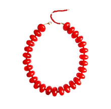 Bailey Beaded Necklace, Red