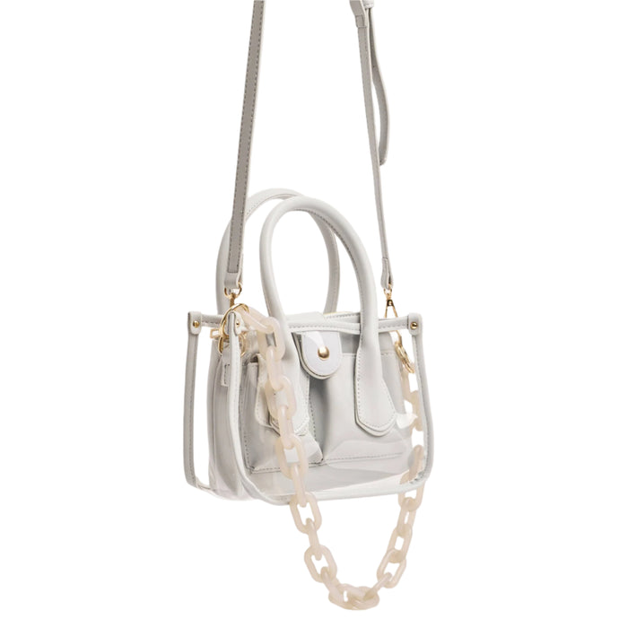 Molly Clear Bag, Grey