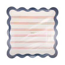 Red Stripes Paper Plate - 11"