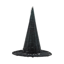 15" Natural Rattan Witch Hat