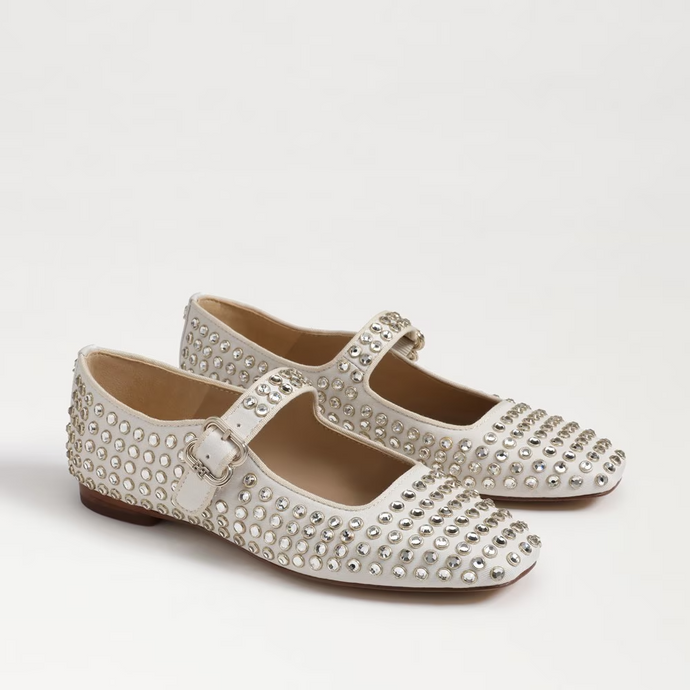 Michaela Gem Mary Jane Flat, Modern Ivory