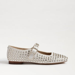 Michaela Gem Mary Jane Flat, Modern Ivory