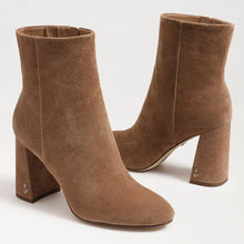 Daria Block Heel Bootie, Almond Taupe