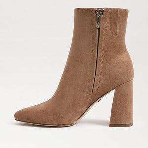 Daria Block Heel Bootie, Almond Taupe