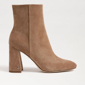 Daria Block Heel Bootie, Almond Taupe