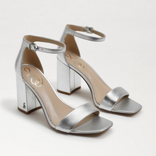 Daniella Block Heel Sandal, Soft Silver