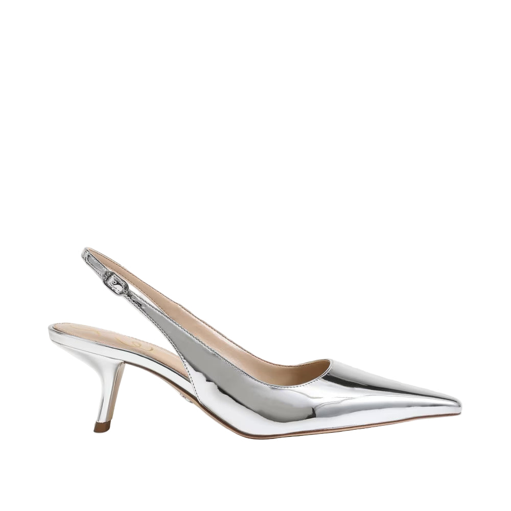 Bianka Slingback Pump, Soft Silver