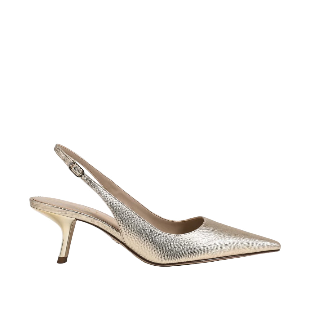 Bianka Slingback Pump, Gold Leaf Metallic