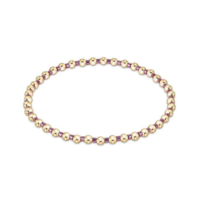 Hope Grateful Bracelet, Pink Metallic