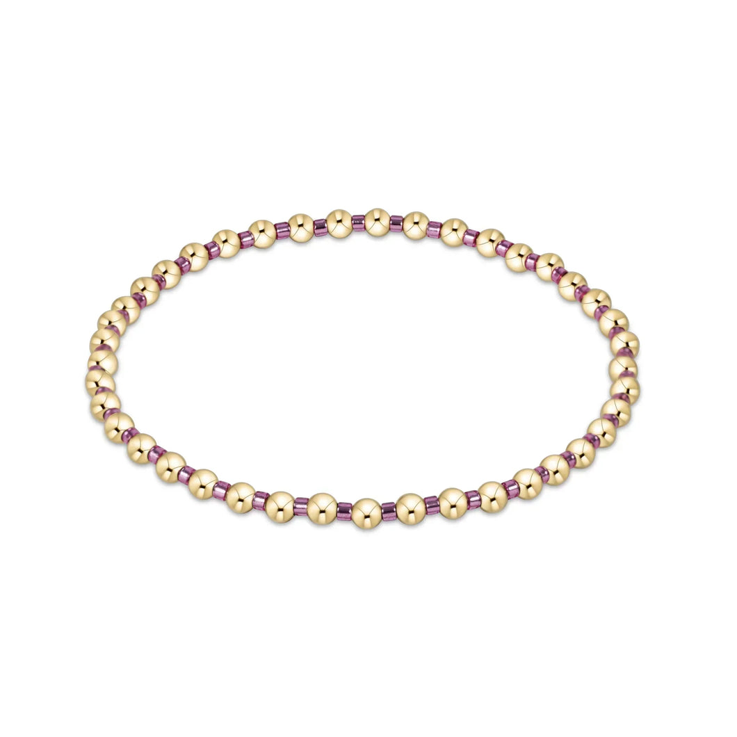 Hope Grateful Bracelet, Pink Metallic