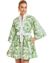 Carmen Dress, Green/Ivory