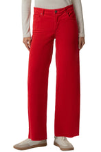 Meg High Rise Wide Leg Corduroy Jean, Ruby Red