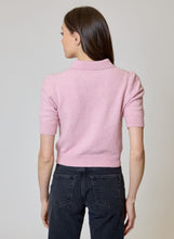 Short Sleeve Button Front Cardi, Shadow Pink