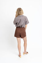 Chocolate Denim Wrap Skort