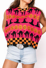 Checkered Trim Halloween Icon Tank