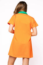 Orange Pumpkin Collar Dress