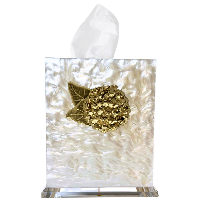 Pearl Hydrangea Tissue Box Cover