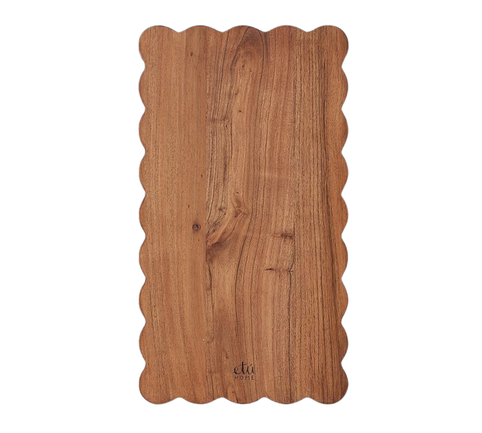 Medium Rectangle Scalloped Cutting Board
